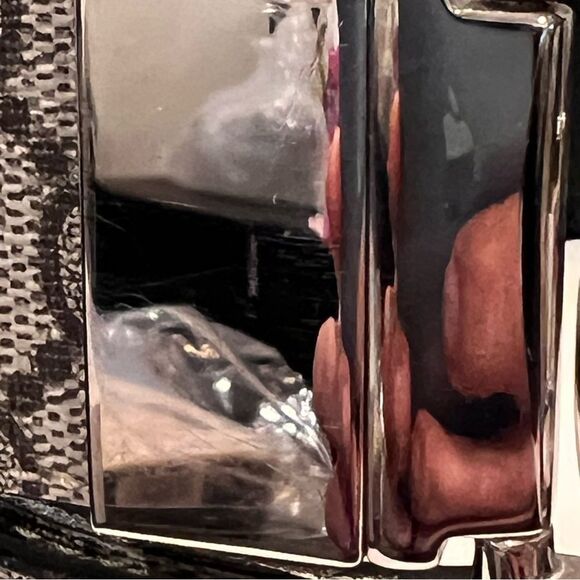 Gucci Silver Buckle Monogram Belt - Picture 7 of 7